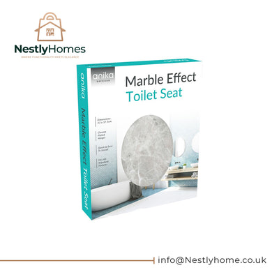 Anika Toilet Seat Marble Effect Grey