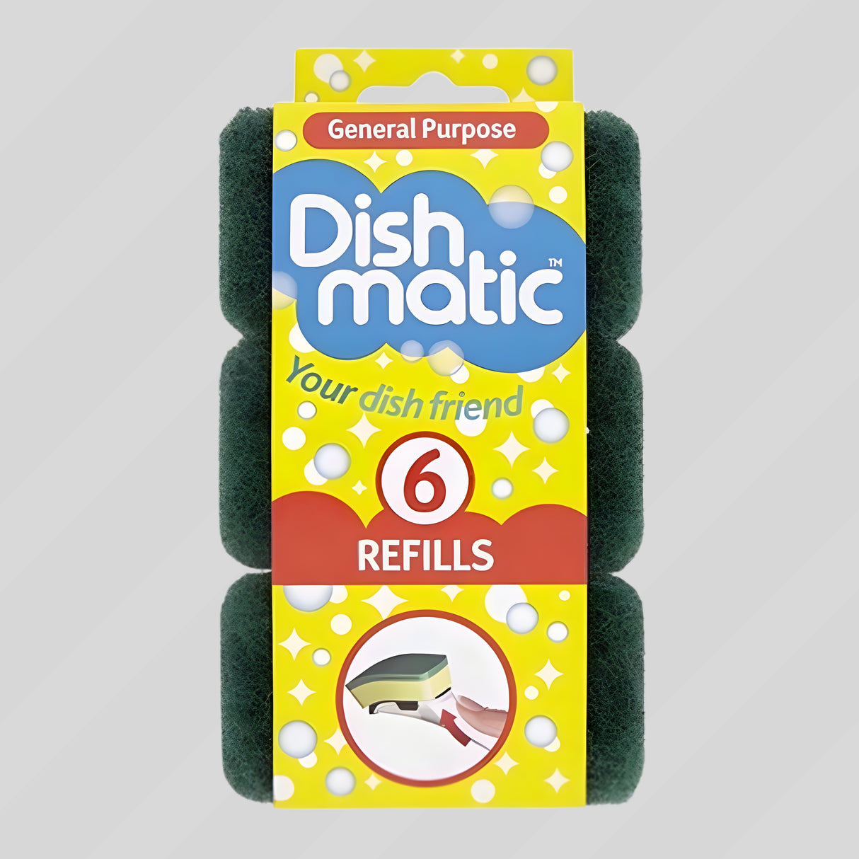 Dishmatic Refills 6Pc Green