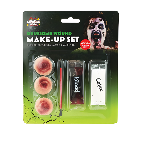 HALLOWEEN GRUESOME WOUND MAKE UP SET
