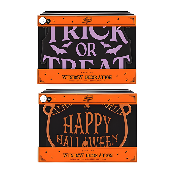 HALLOWEEN SPOOKY LIGHT UP WINDOW DECORATION