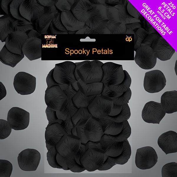 HALLOWEEN SPOOKY PETALS BLACK 250 PIECES