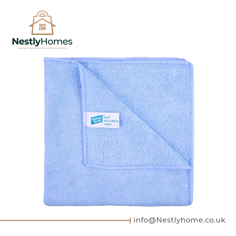 Abbey Microfibre Exel10 Cloths Blue