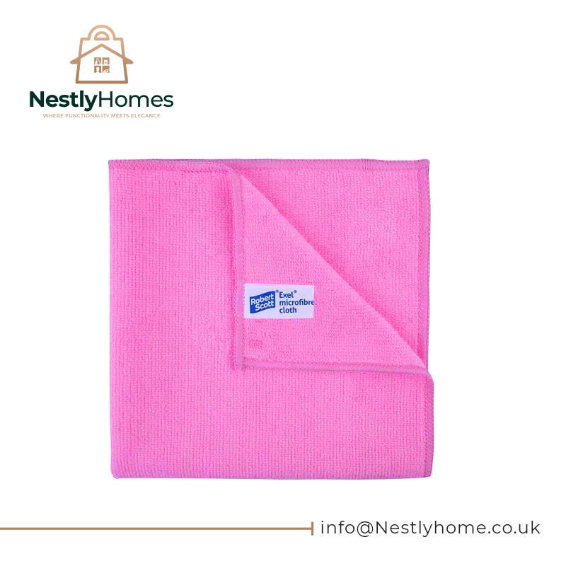 Abbey Microfibre Exel10 Cloths Pink