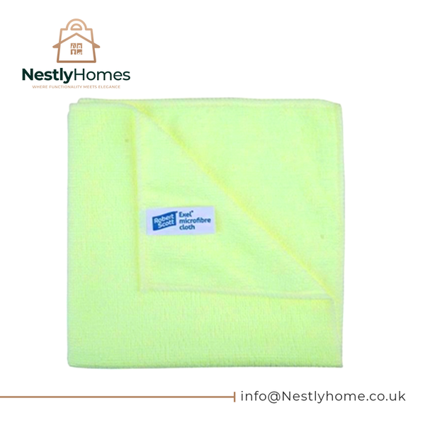 Abbey Microfibre Exel10 Cloths Yellow