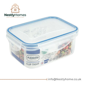 Addis Clip Tight Rectangle Food Box 550ml