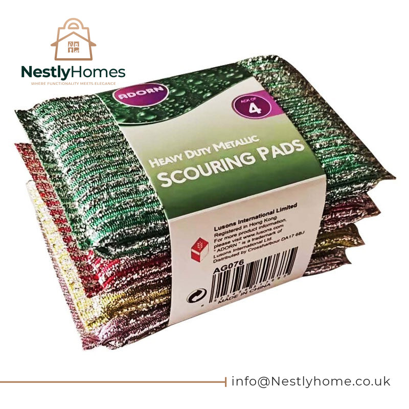 Adorn Heavy Duty Scouring Pads 4pce