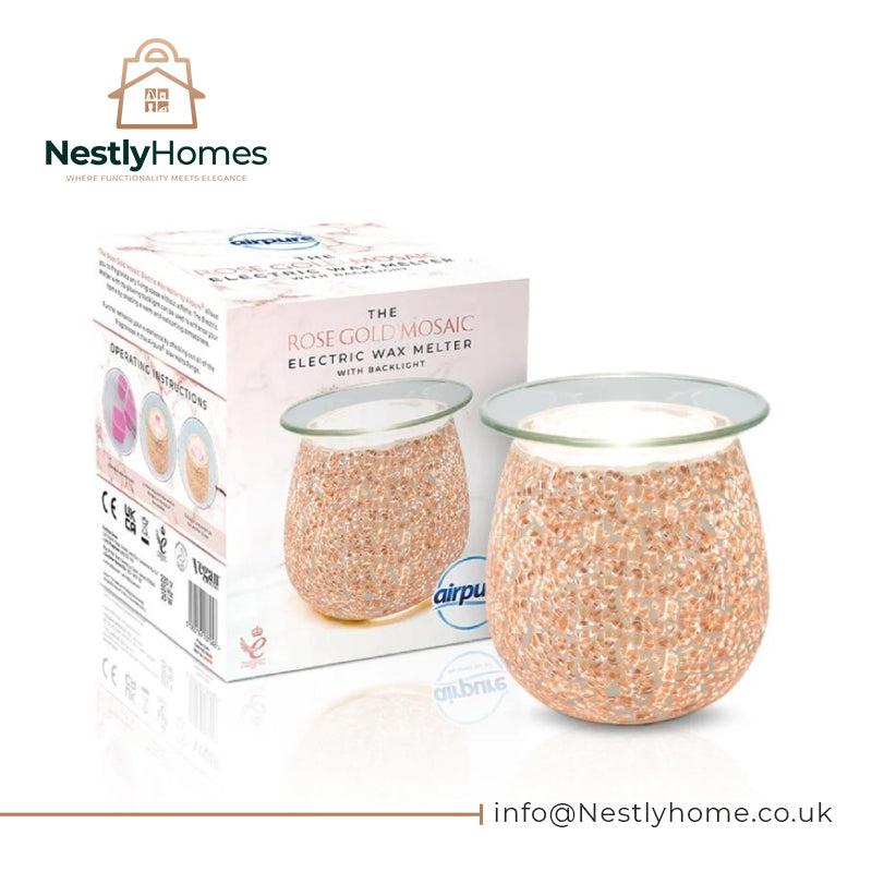 AIRPURE Mosaic Electric Wax Melter in Rose Gold