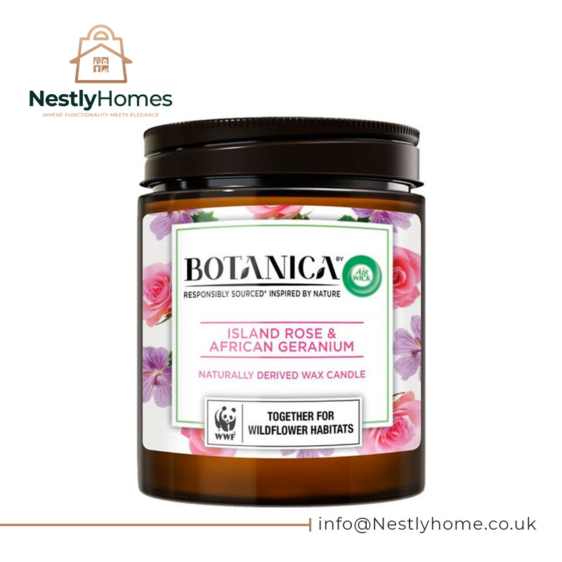 AIRWICK BOTANICA CANDLE ISLAND ROSE 500G EACH