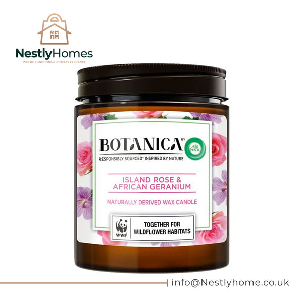 AIRWICK BOTANICA CANDLE ISLAND ROSE 500G EACH