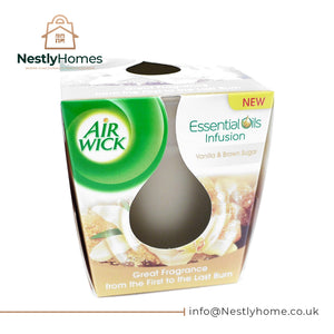 AIRWICK CANDLE VANILLA & BROWN SUGAR 105G