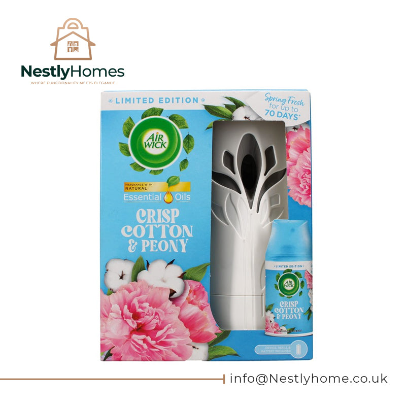 AIRWICK FRESHMATIC COMPLETE COTTON & PEONY PK4