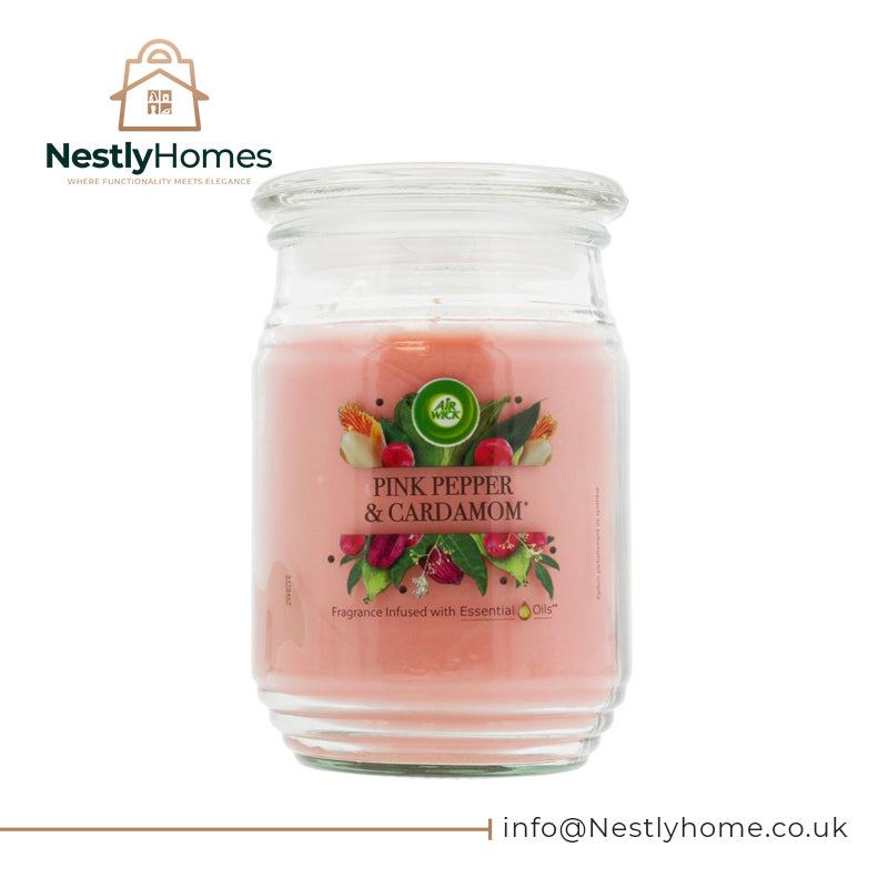 AIRWICK JAR CANDLE PEPPER & CARDAMOM 480G