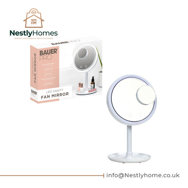 Anika Bauer Led Mirror with Fan & Tray