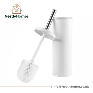 Apollo White Toilet Brush & Holder
