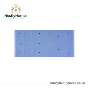 Aqualona Roman Rubber Bath Mat  Medium Blue