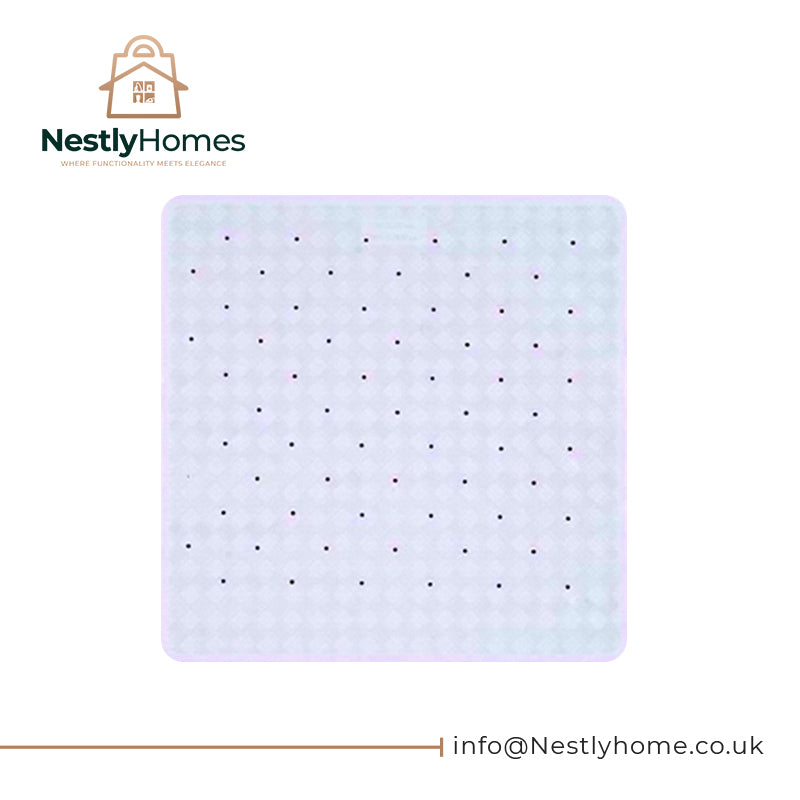 Aqualona Roman Rubber Shower Mat White