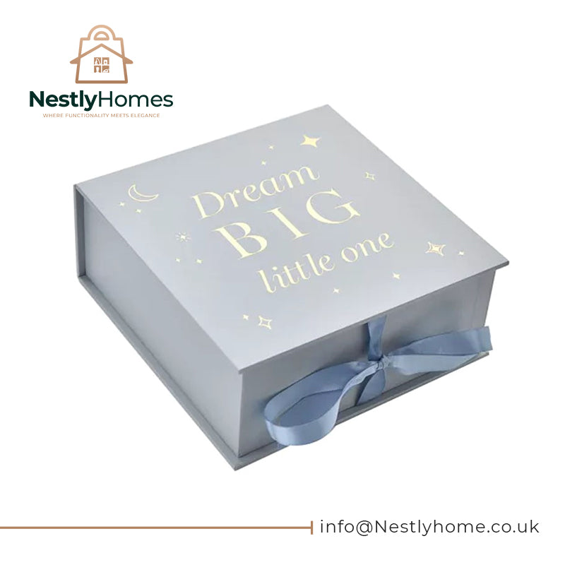 Bambino Keepsake Box Dream Big Blue
