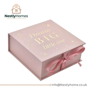 Bambino Keepsake Box Dream Big Pink