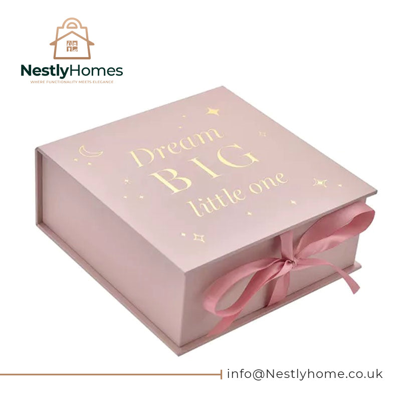 Bambino Keepsake Box Dream Big Pink