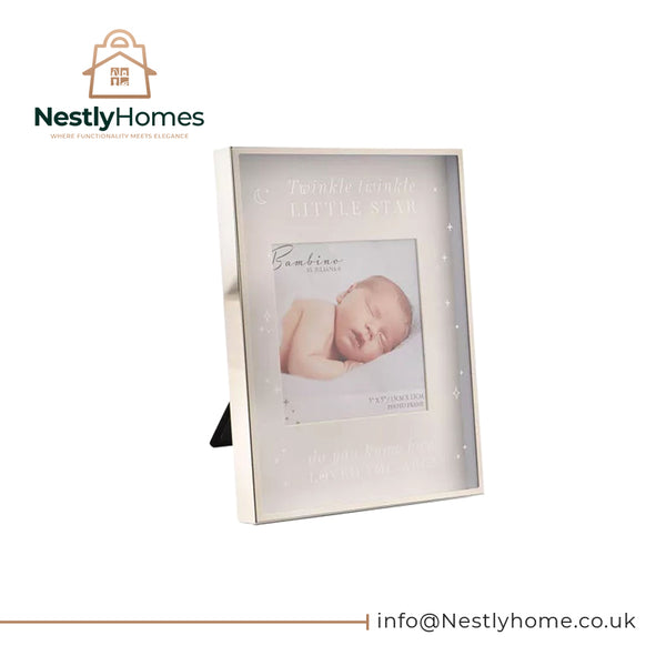 Bambino Metal Plated Twinkle Twinkle Photo Frame 5x5