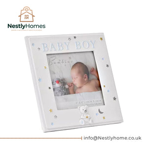 Bambino Resin Baby Boy Photo Frame 4x4