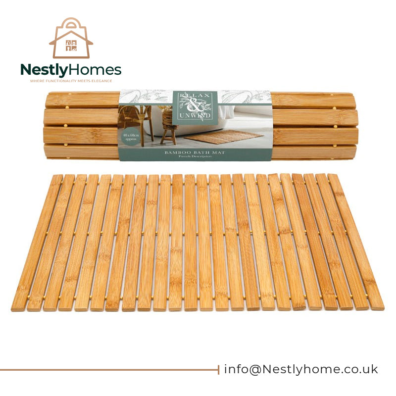 Bath Mat Relax & Unwind Bamboo 40x60cm