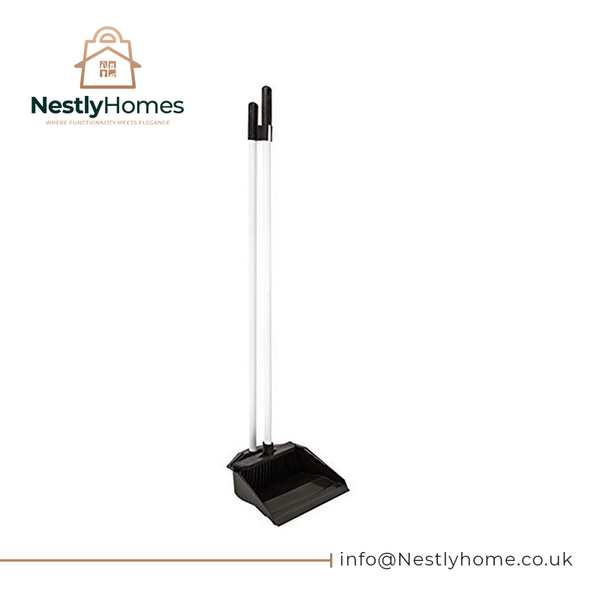 Bentley Long Handle Dustpan Brush Black