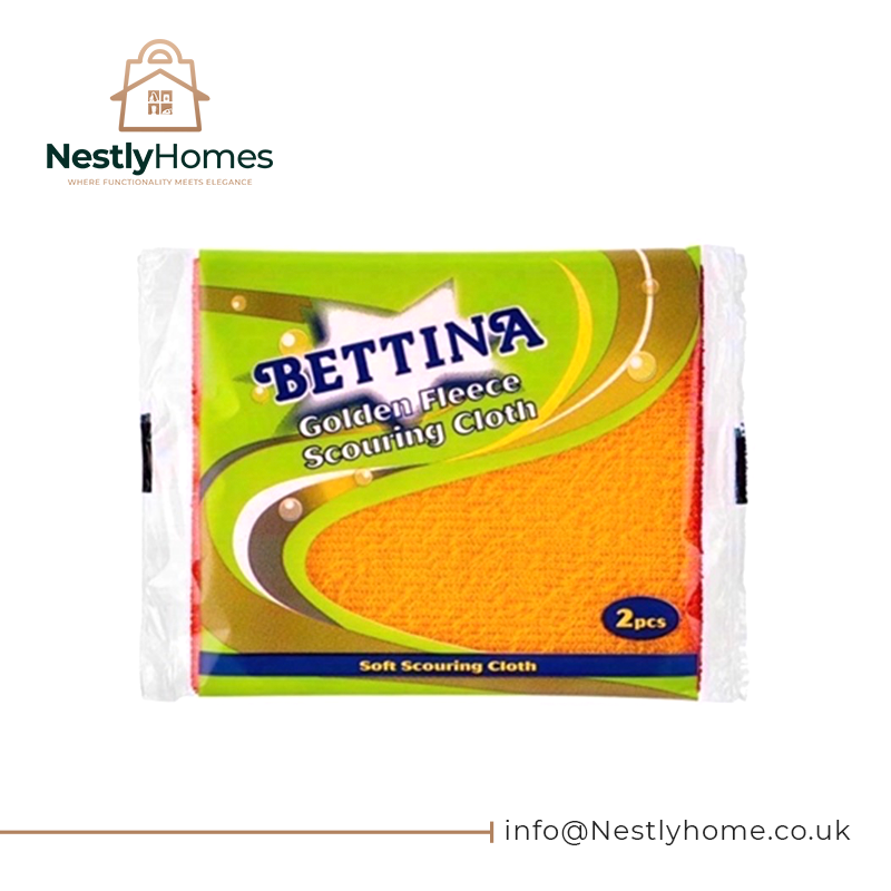 BETTINA SCOURER GOLDEN 2 SCOURING CLOTHS