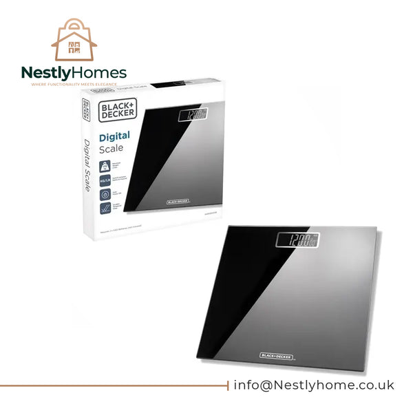 Black and Decker Bathroom Scale Black