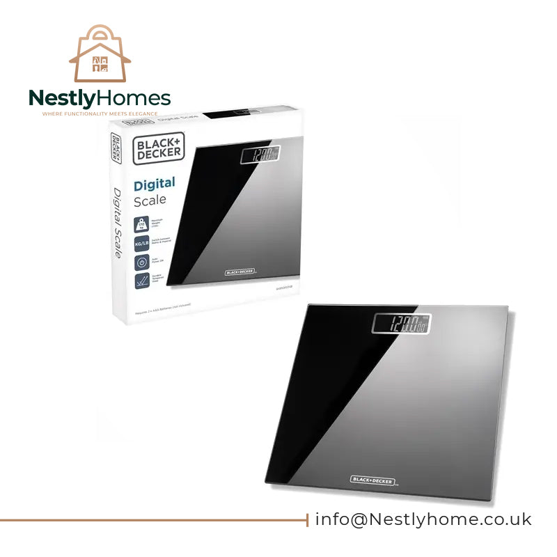 Black and Decker Bathroom Scale Black