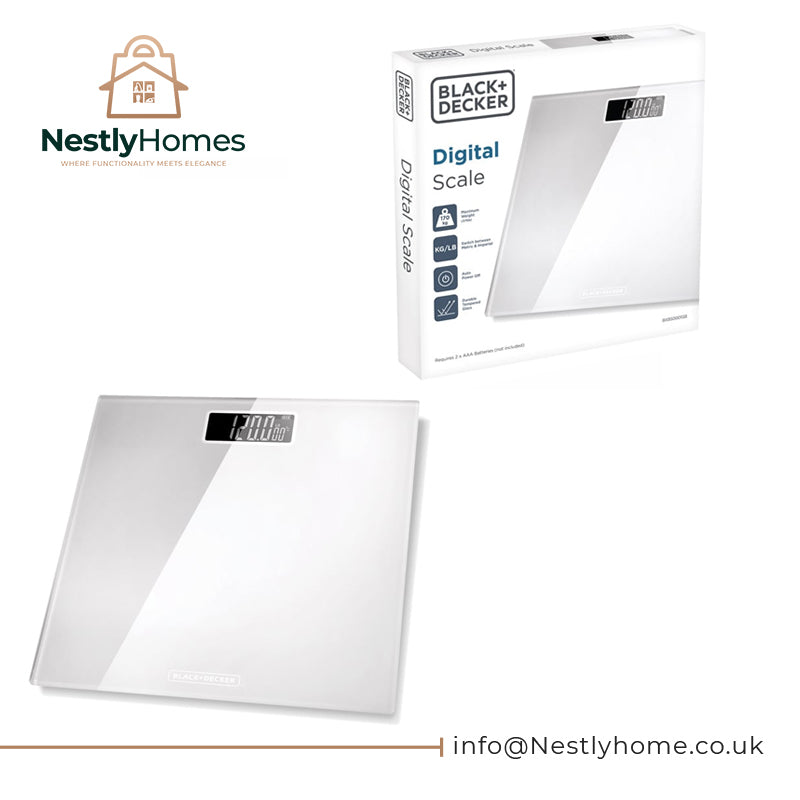 Black and Decker Bathroom Scale White