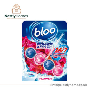 BLOO POWER ACTIVE CLEAR WATER TOILET RIM BLOCK FLOWER