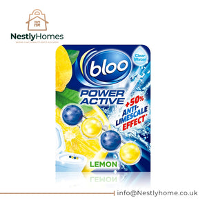 BLOO POWER ACTIVE TOILET RIM BLOCK LEMON