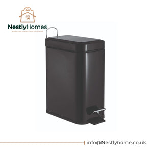 Blue Canyon Axus Rectangle Pedal Bin 5 Litre Black