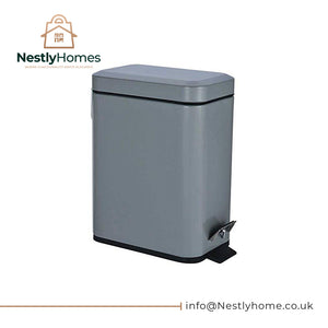 Blue Canyon Axus Rectangle Pedal Bin 5 Litre Slate