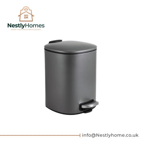 Blue Canyon Santorini Pedal Bin 3 Litre Platinum