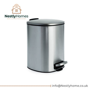 Blue Canyon Santorini Pedal Bin 5 Litre - Chrome