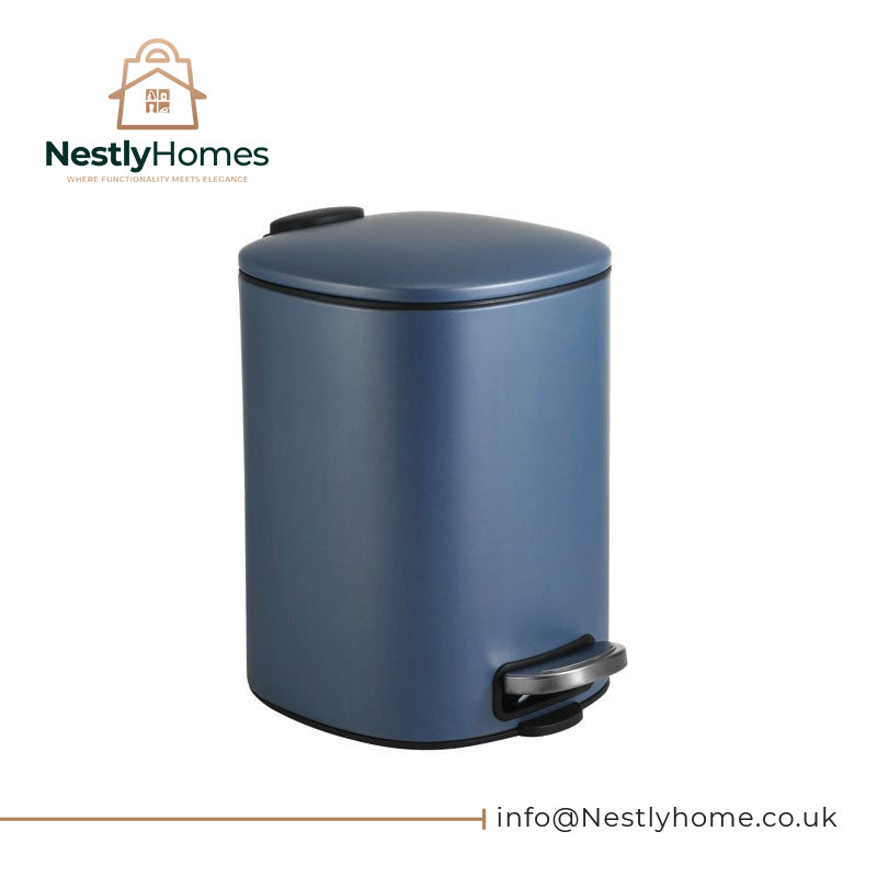 Blue Canyon Santorini Pedal Bin 5 Litre - Ice Blue