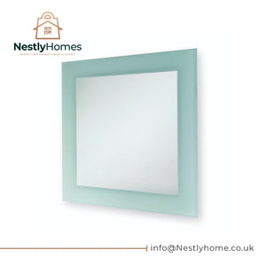Square Frosted Mirror 400 x 400mm by Blue Canyon