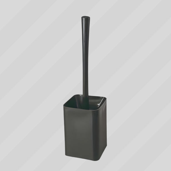 BLUE CANYON TOILET BRUSH & HOLDER PLASTIC BLACK