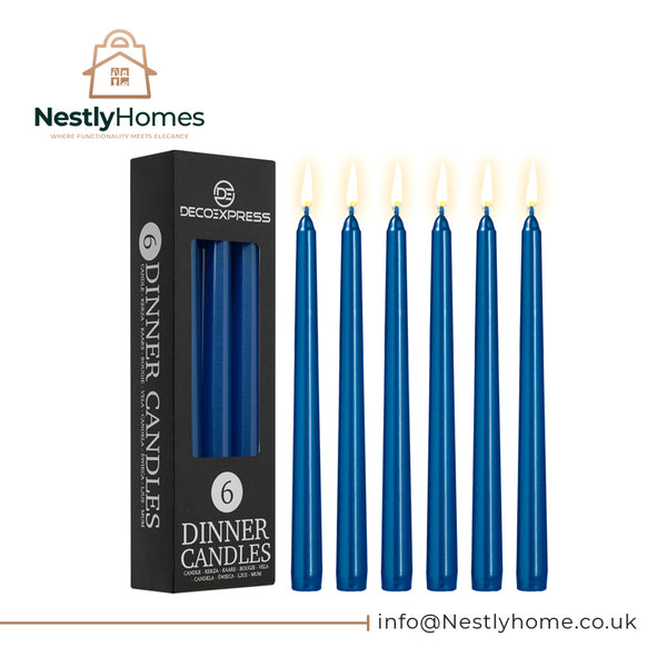 Box 25 Dark Blue Candles 7 Hrs