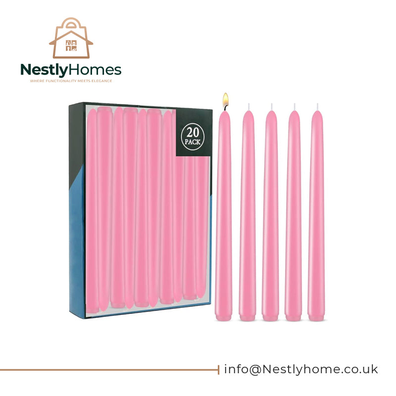 Box 25 Fushia Pink Candles 7 Hrs