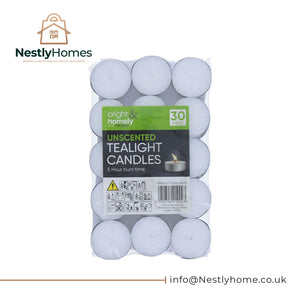 Bright  Homely Tealights 30 Pack (5Hour Burn)