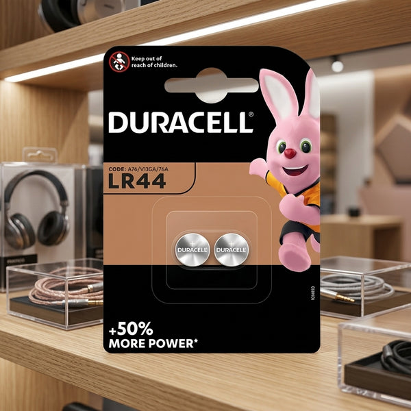 Duracell Lr44 1.5V Alkaline Button Batteries (Pack Of 2)