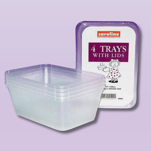 Caroline 4Pc Foodtray & Lids