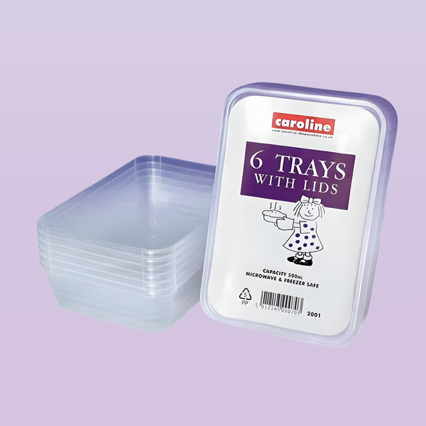 Caroline 6Pc Foodtray & Lids