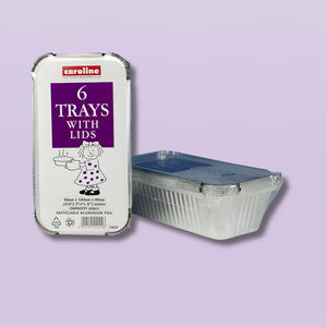Caroline Foil 6 Dish & Lids 23Oz 1002
