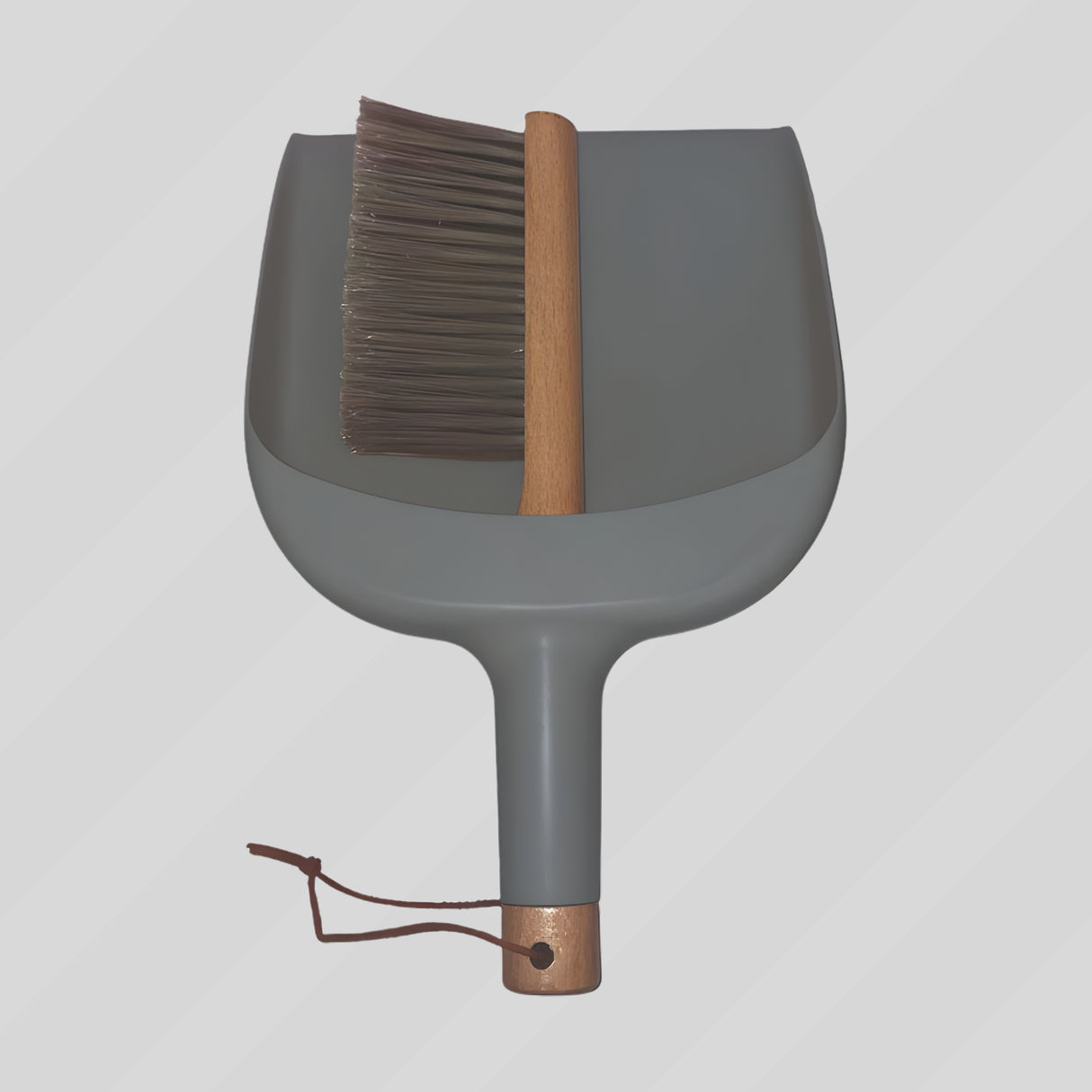 Casa & Casa Dustpan & Brush Set Beechwood/Grey