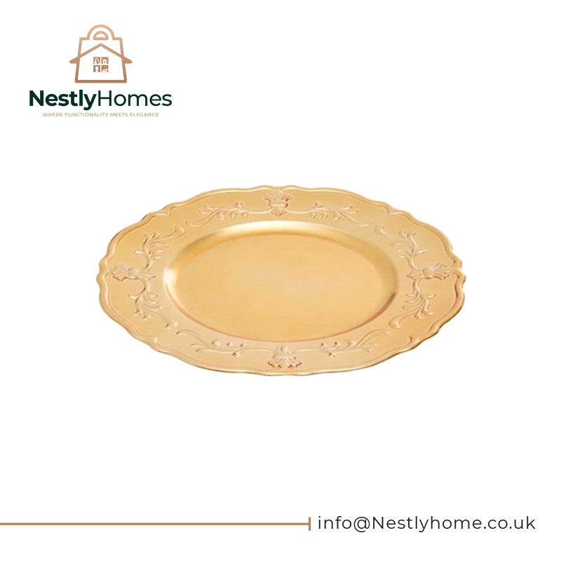 Charger Plate Gold Baroque 33cm
