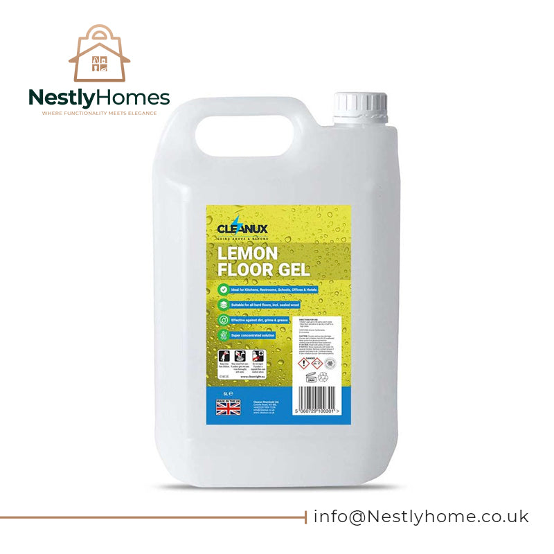 CLEANUX FLOOR GEL LEMON 5LTR EACH